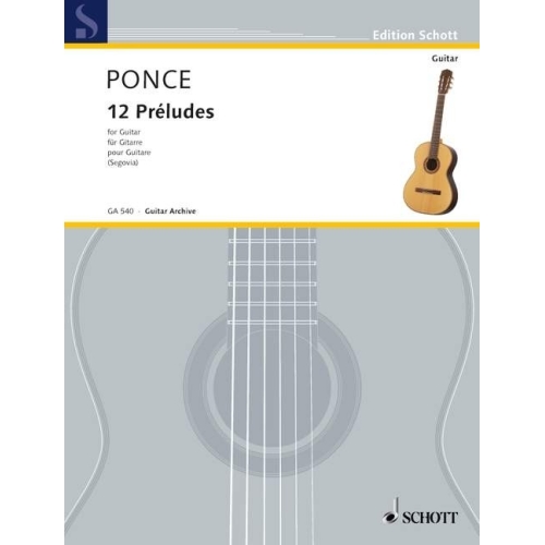 Ponce, Manuel Maria - 12 Préludes