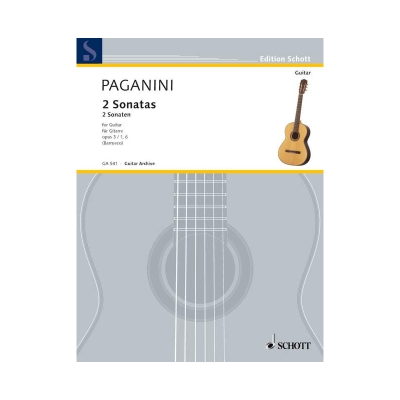 Paganini, Niccolò - 2 Sonatas op. 3/1 und 6