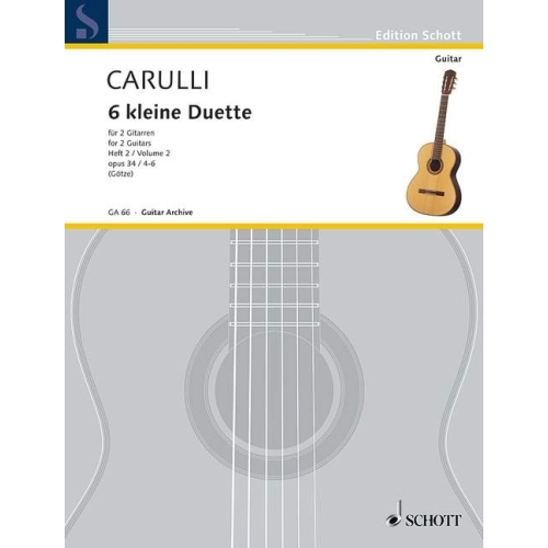 Carulli, Ferdinando - 6 little Duets op. 34  Vol. 2