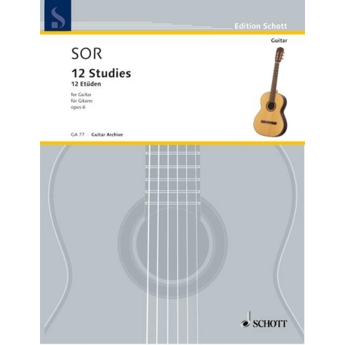 Sor, Fernando - 12 Studies op. 6 