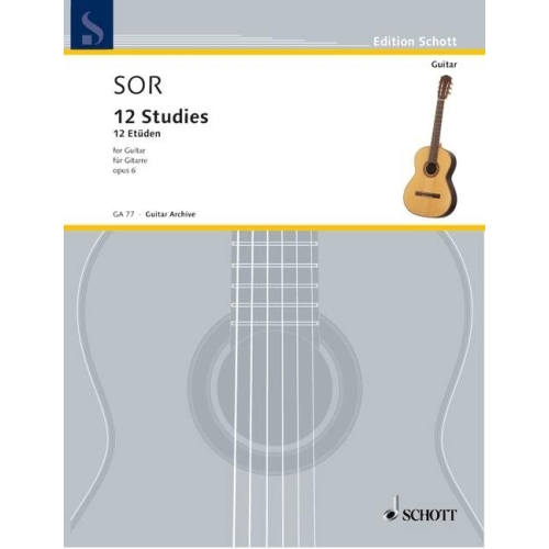 Sor, Fernando - 12 Studies op. 6