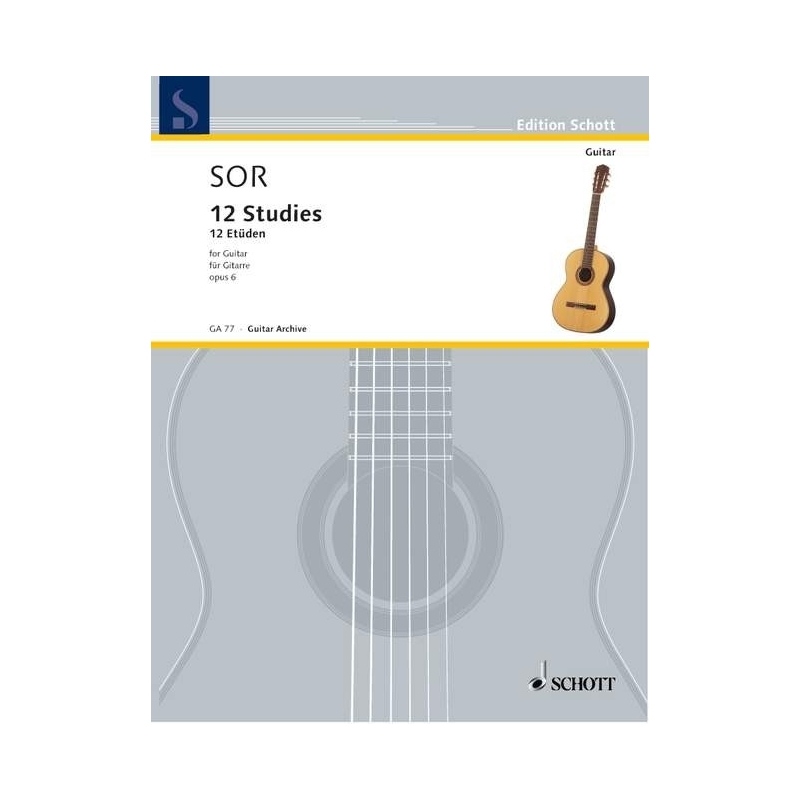 Sor, Fernando - 12 Studies op. 6 