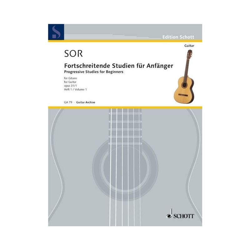 Sor, Fernando - 24 progressive Studies for Beginners op. 31 