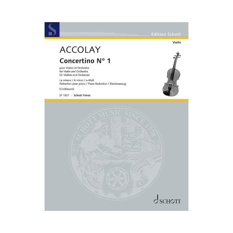Accolay, Jean-Baptiste - Concertino No. 1 A Minor