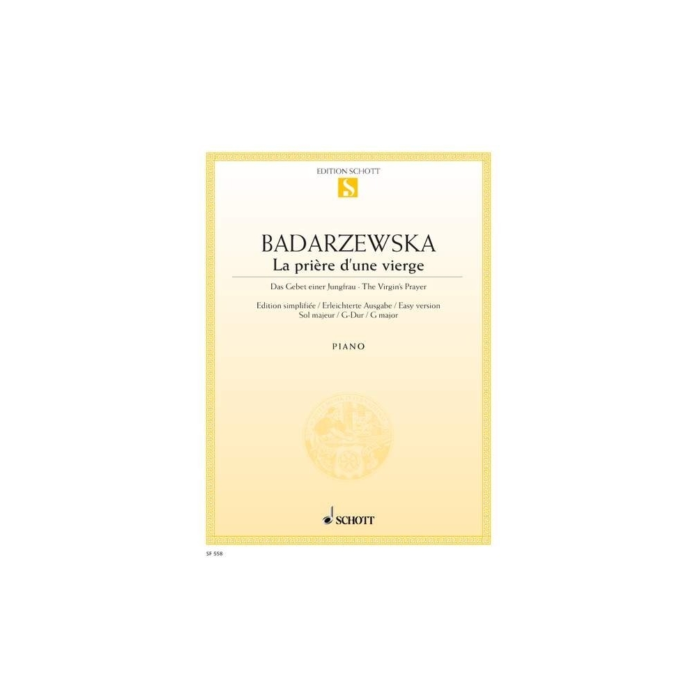 Badarzewska, Tekla - The Virgin's Prayer G major 