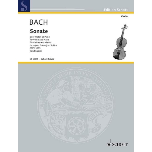 Bach, J.S - Sonata I D flat...