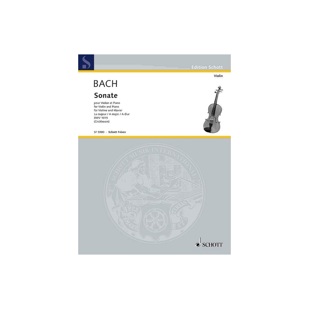 Bach, J.S - Sonata I D flat major BWV 1015 