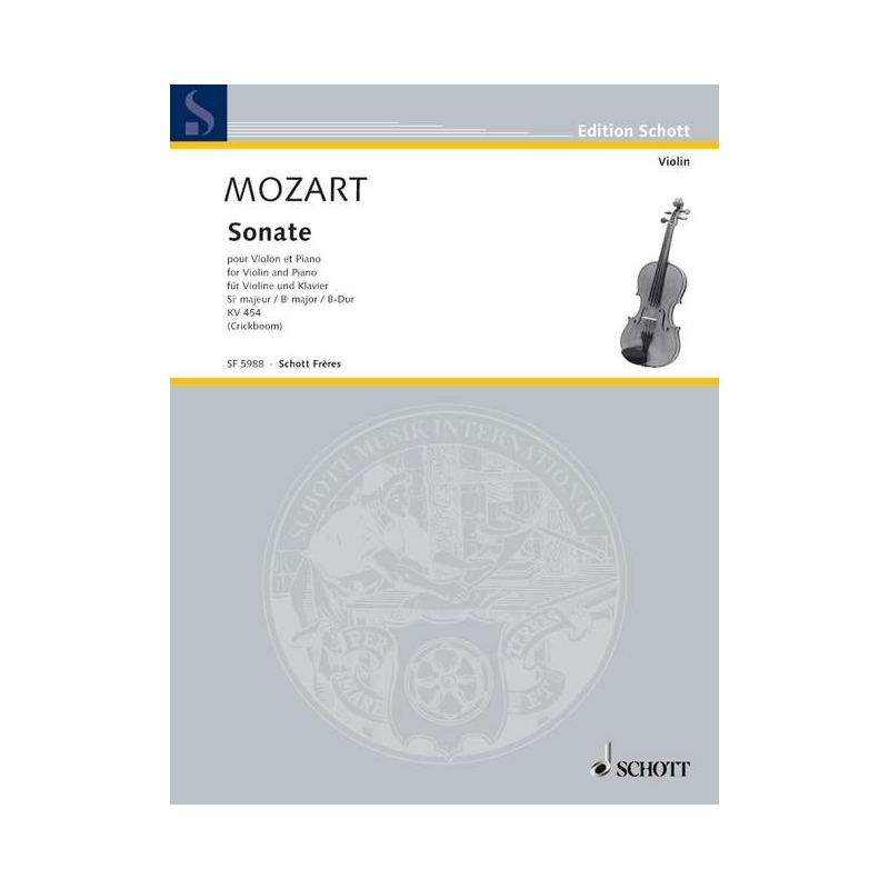 Mozart, Wolfgang Amadeus - Sonata No. 15 B major  K 454