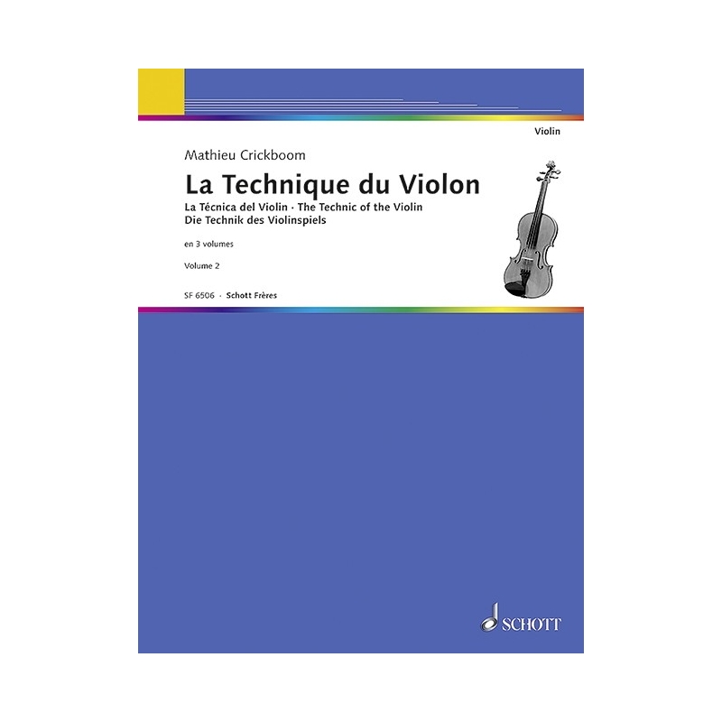 Crickboom, Mathieu - The Technique of the Violon   Vol. 2