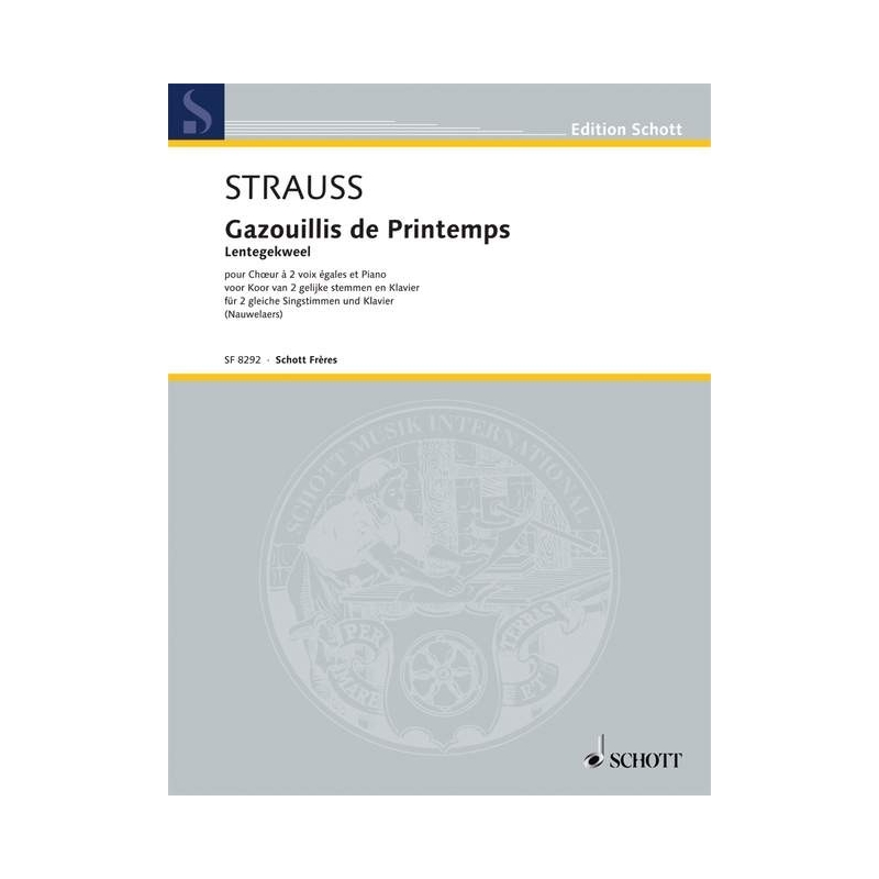 Strauß (Son), Johann - Gazouillis de Printemps 