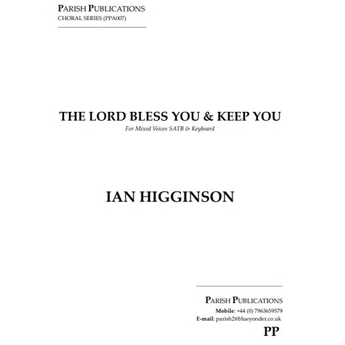 Higginson, Ian - The Lord Bless You and Keep You (SATB & Keyboard)