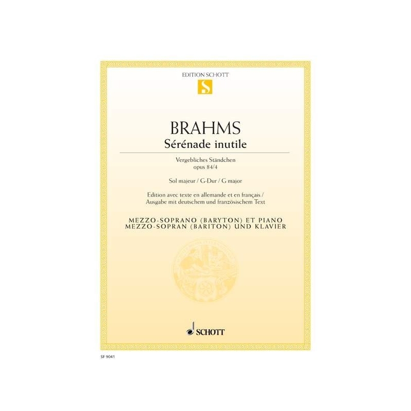 Brahms, Johannes - Serenade interlute G major op. 84/4 