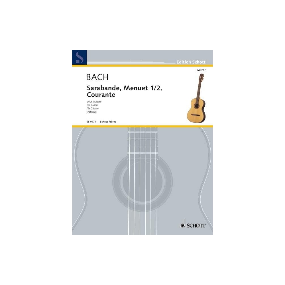 Bach, Johann Sebastian - Sarabande C Major / Menuet I / II A Major / Courante C Major
