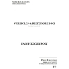 Higginson, Ian - Versicles & Responses in G Major (SATB a cappella)