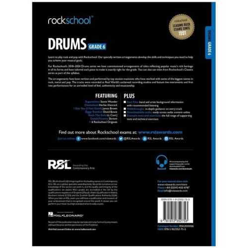 Rockschool Drums Grade 6 (2018)