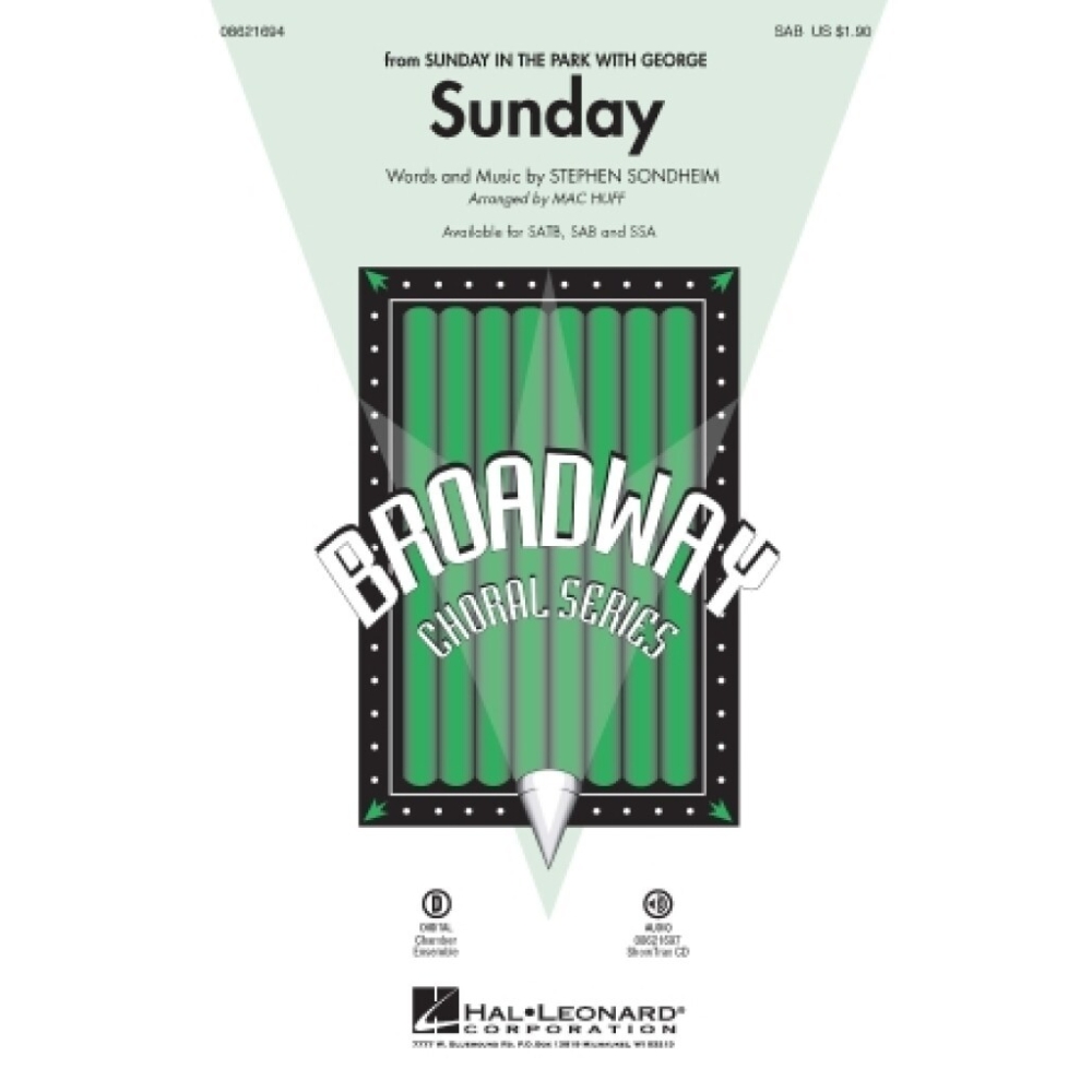 Stephen Sondheim: Sunday (Sunday In The Park With George) - SAB