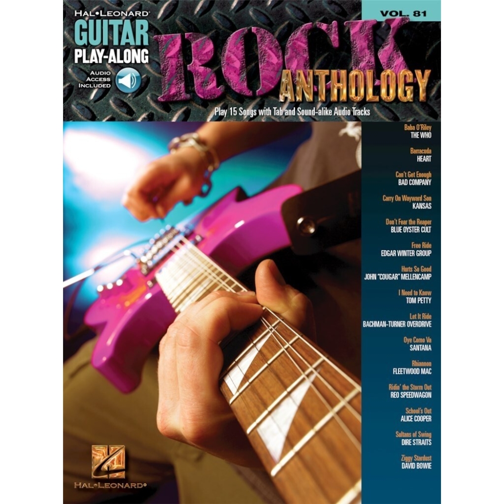 Guitar Play-Along Volume 81: Rock Anthology