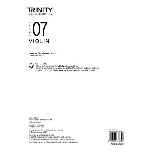 TCL Violin Exam Pieces,...