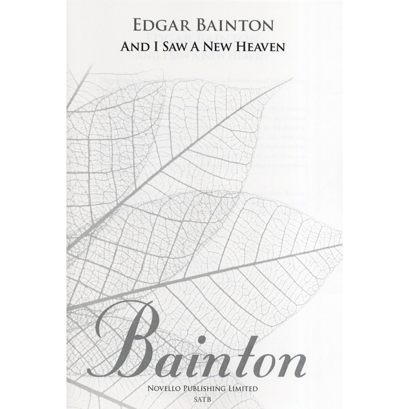 Bainton, Edgar L. - And I Saw A New Heaven