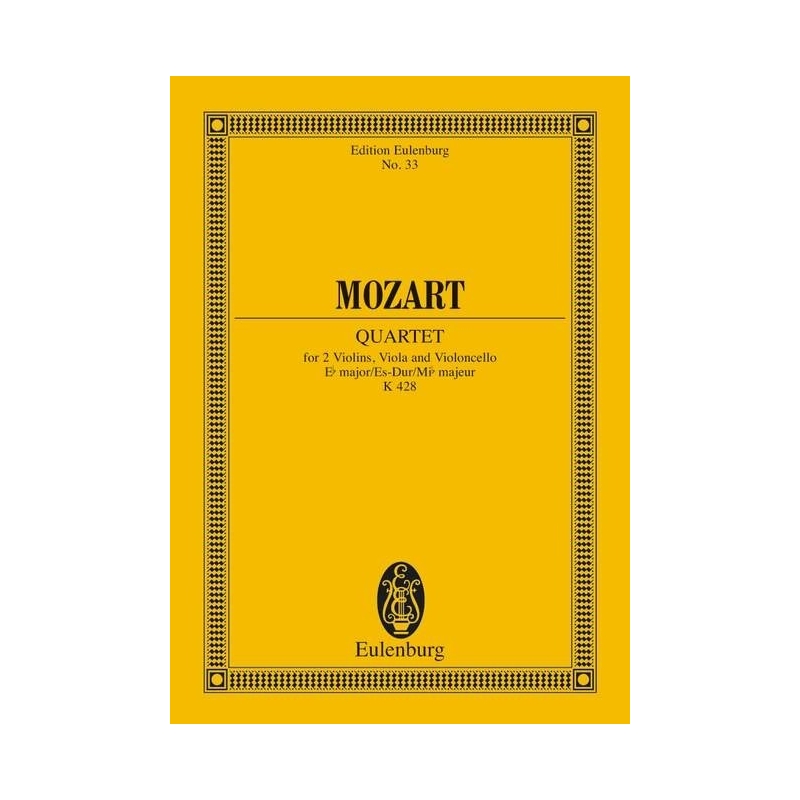 Mozart, Wolfgang Amadeus - String Quartet Eb major KV 428 