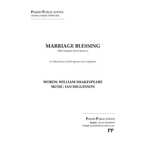 Higginson, Ian - Marriage...