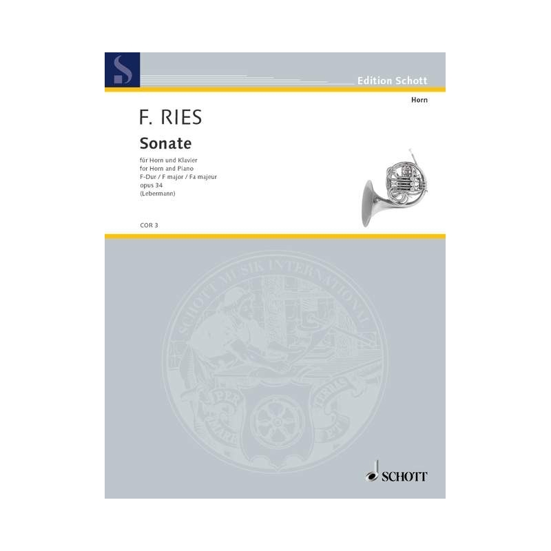 Ries, Ferdinand - Horn Sonata in F Op34