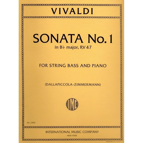 Vivaldi, Antonio - Sonata No. 1 in B flat major for Double Bass and Piano