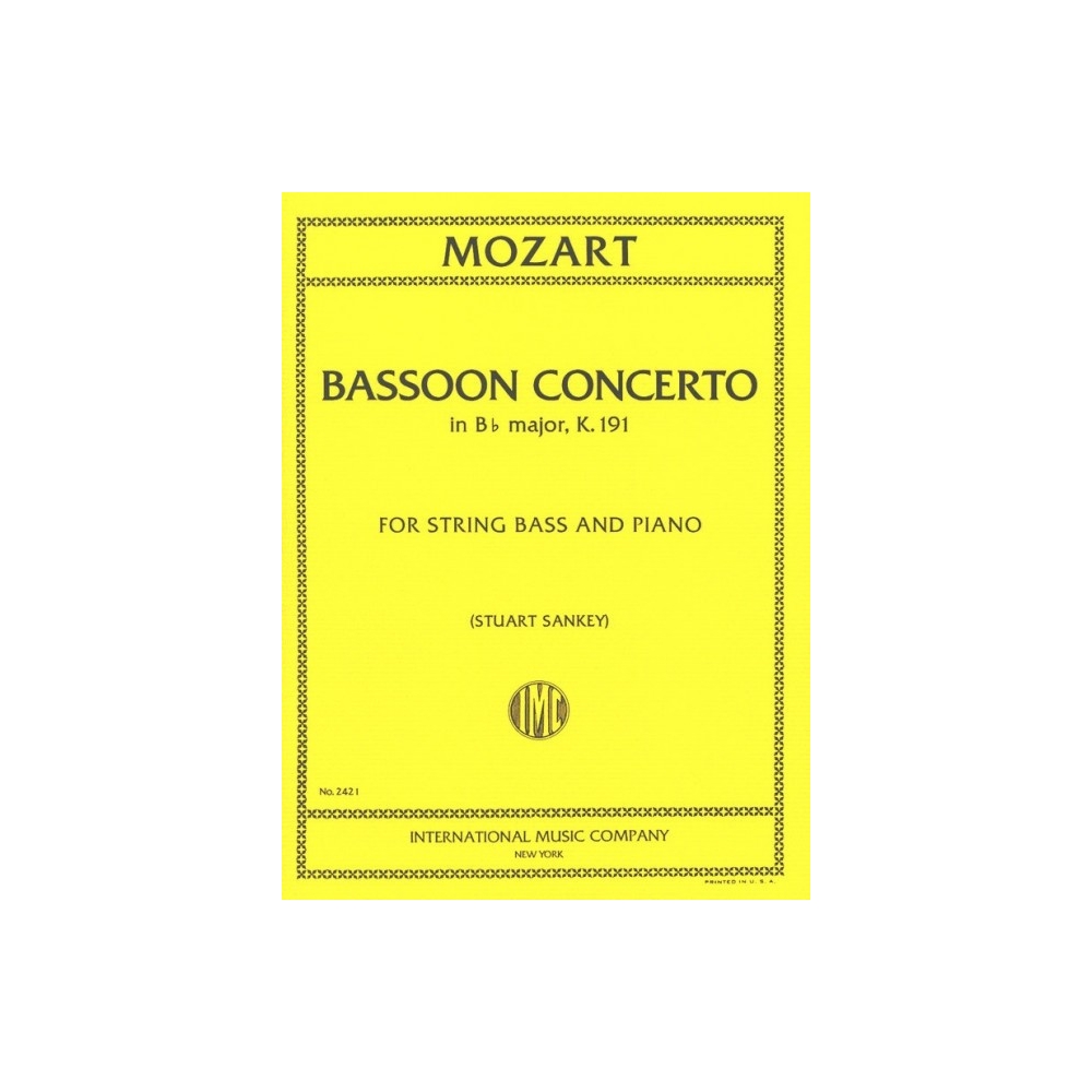 Mozart, Wolfgang Amadeus - Bassoon Concerto in Bb major KV 191 