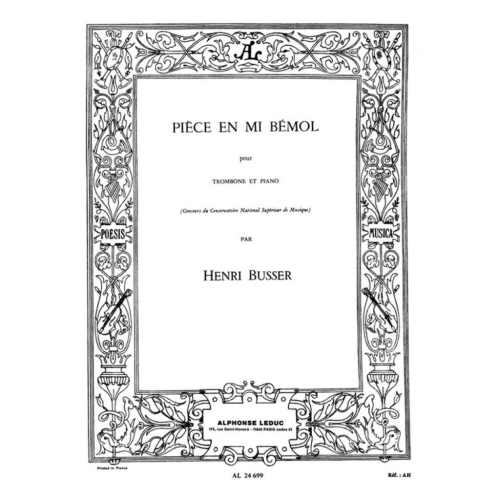 Busser, Henri - Piece in E...