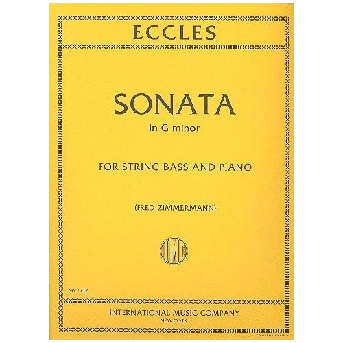 Eccles, Henry - Sonata in G minor for Double Bass and Piano