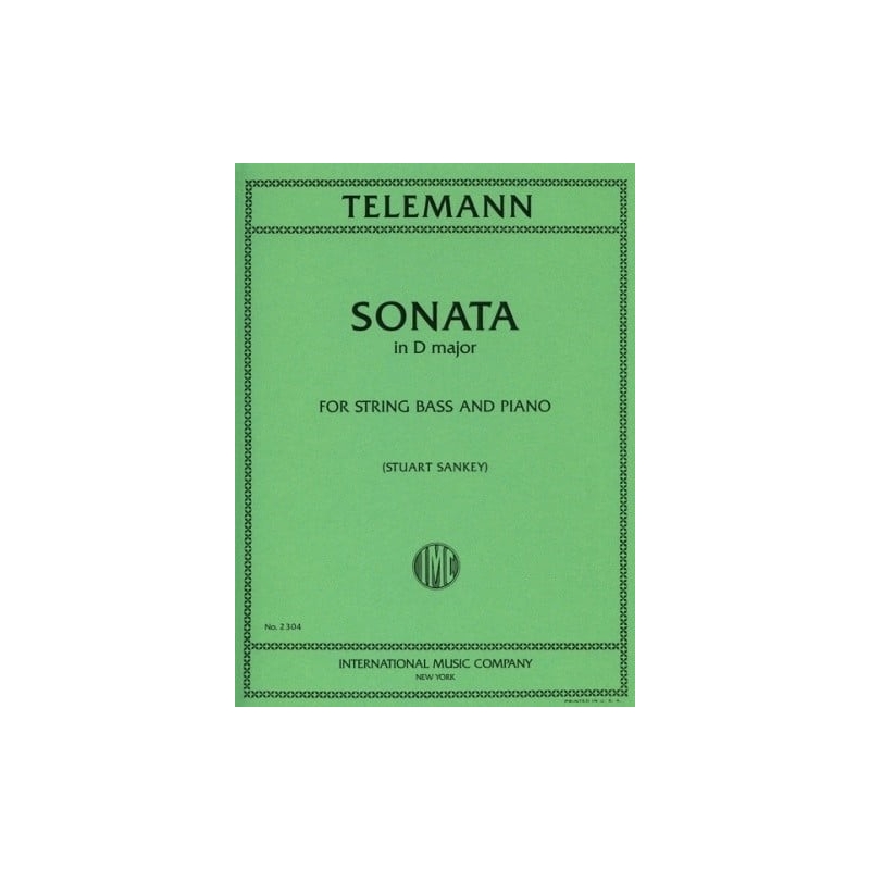 Telemann, Georg Philipp - SONATA D Maj Kb Pft 