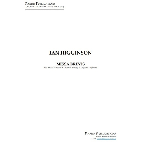 Higginson, Ian - Missa Brevis (SATB & Keyboard)