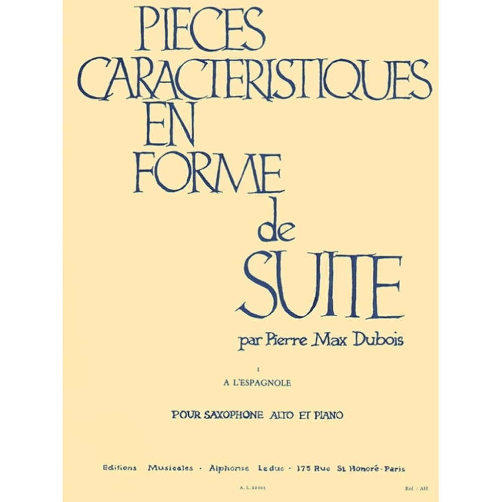 Dubois, Pierre Max - Pièces Caractéristiques En Forme De Suite Op.77