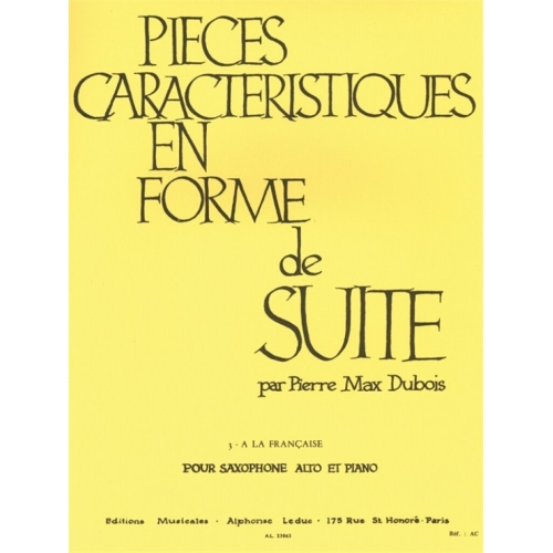 Dubois, Pierre-Max - Pièces...