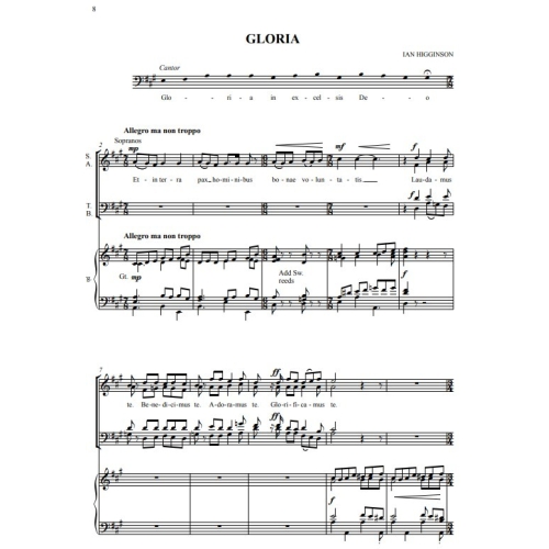 Higginson, Ian - Missa Brevis (SATB & Keyboard)