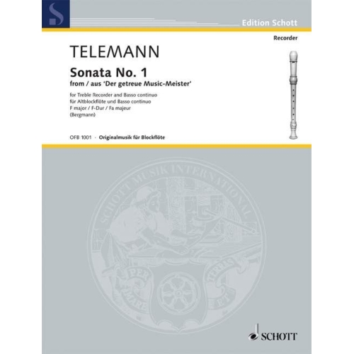 Telemann, G. P. - Sonata No. 1 in F major from 'Der getreue Music-Meiser'