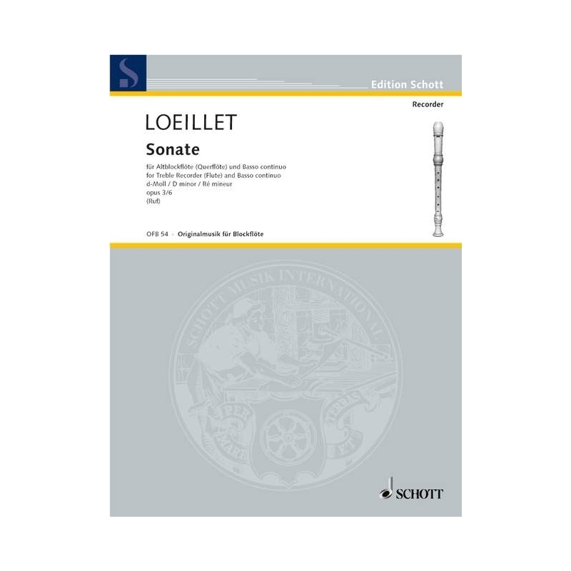 Loeillet, John - Sonata in D minor, op. 3 No. 6