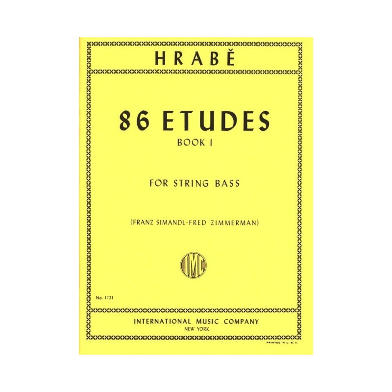 Hrabe, Josef - 86 Etudes Vol. 1 Vol. 1