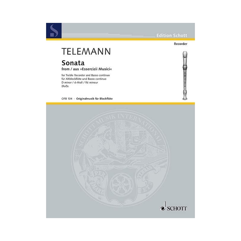 Telemann G P - Recorder Sonata in D minor