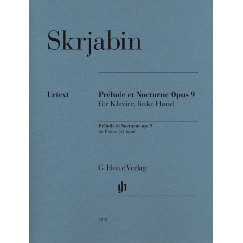 Scriabin, Alexander - Prélude et Nocturne op. 9 for Piano, left hand