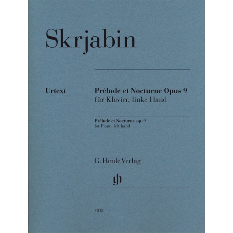 Scriabin, Alexander - Prélude et Nocturne op. 9 for Piano, left hand