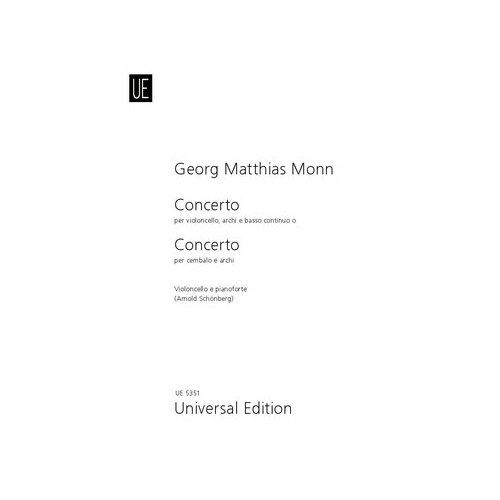 Monn, Georg Matthias - Concerto