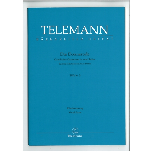 Telemann, G P - Die Donnerode (Vocal score)