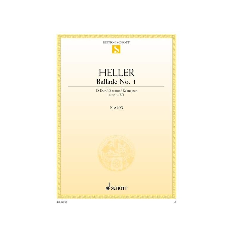 Heller, Stephen - Ballade No. 1 D major, op. 115