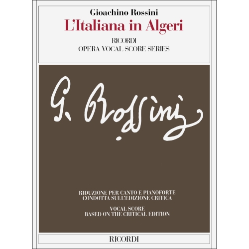 Rossini, Gioachino - L'Italiana In Algeri - Vocal Score