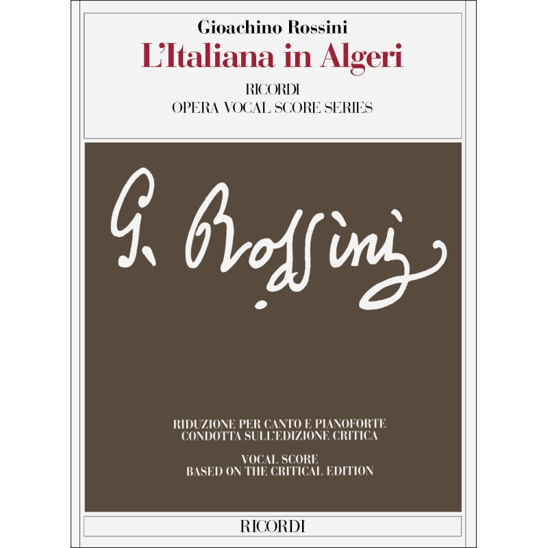 Rossini, Gioachino - L'Italiana In Algeri - Vocal Score