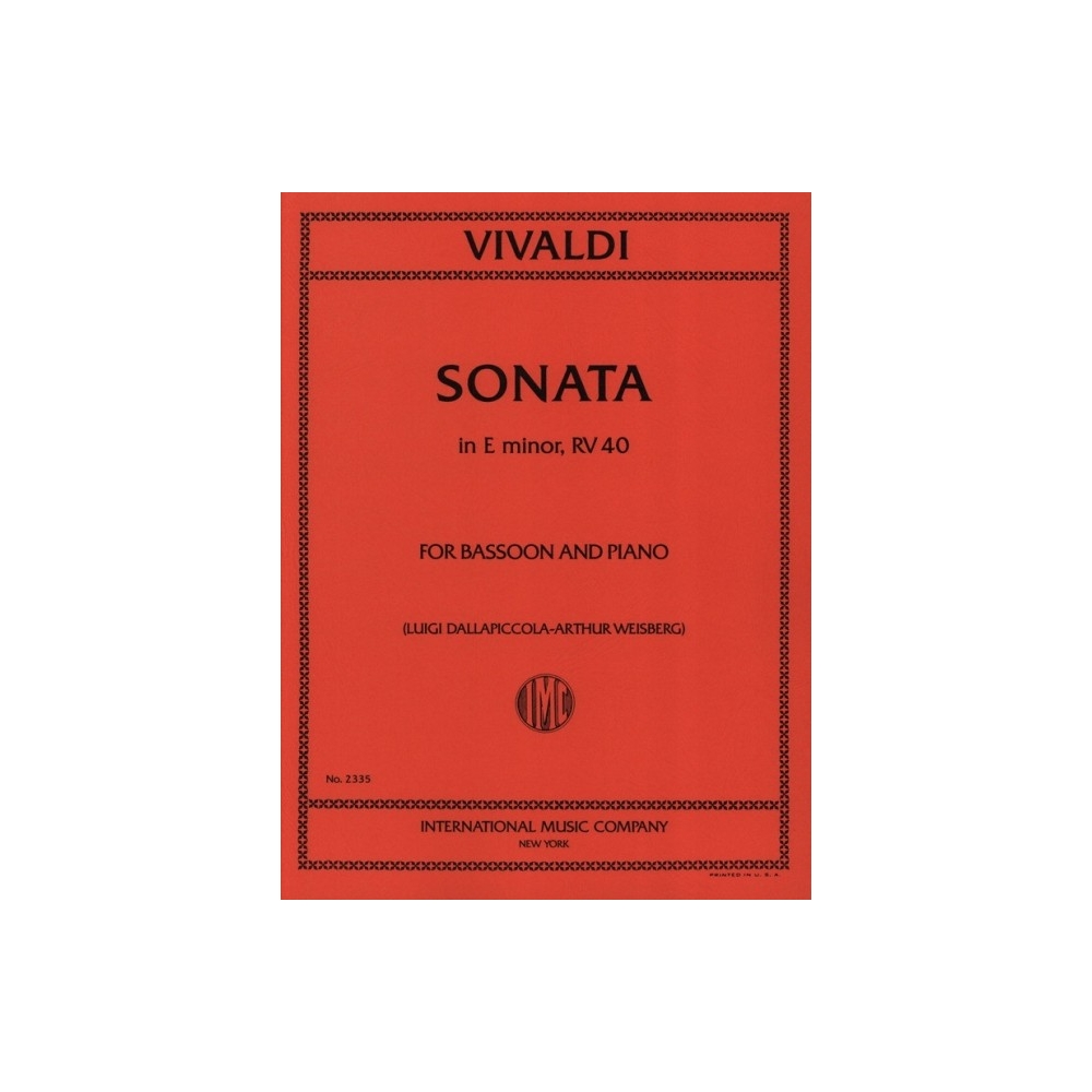 Vivaldi, Antonio - Sonata in E minor RV 40 