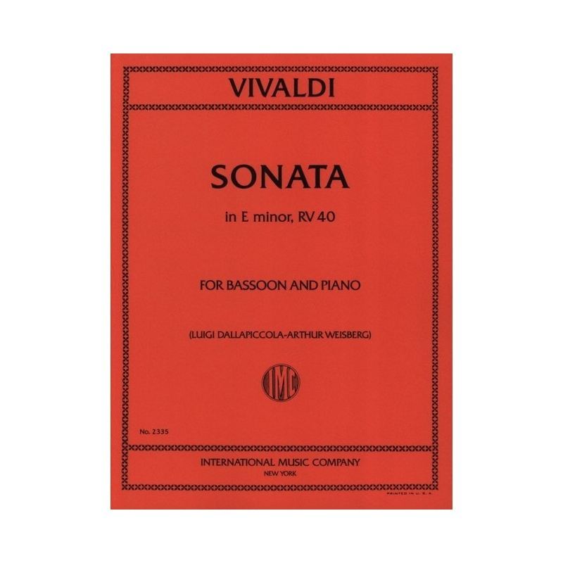 Vivaldi, Antonio - Sonata in E minor RV 40