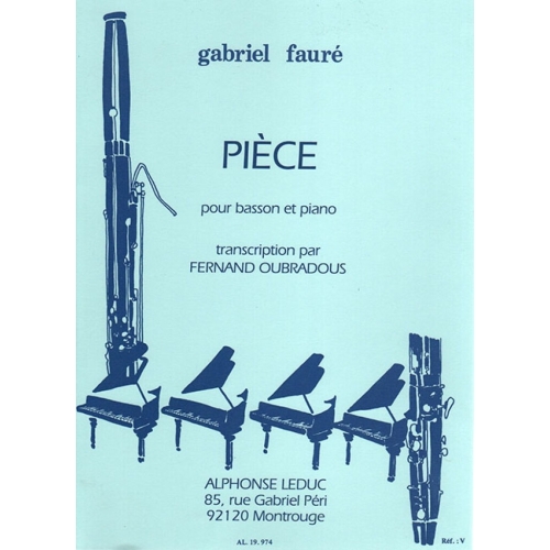 Fauré, Gabriel - Pièce