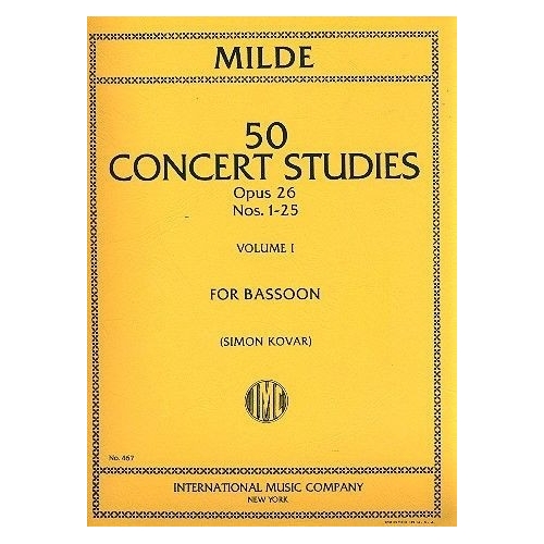 Milde, Ludwig - 50 Concert Studies Op. 26: Volume 1